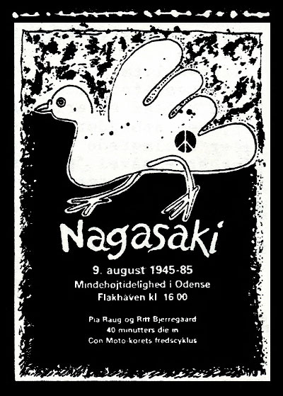 Kvinder for Fred, Odense: Nagasaki-plakat 1985.