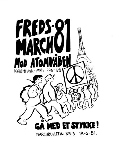 Bulletin Fredsmarch København-Paris nr. 3 18/6/1981